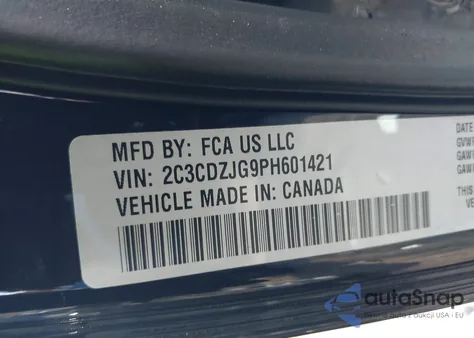 2023 Dodge Challenger Gt from USA, damaged, VIN 2C3CDZJG9PH601421